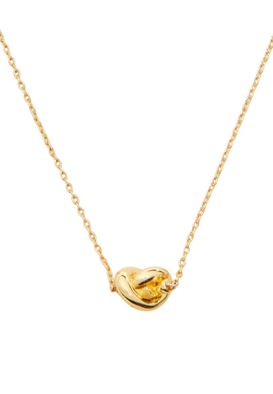 Sailor's Knot Mini Pendant Necklace Gold