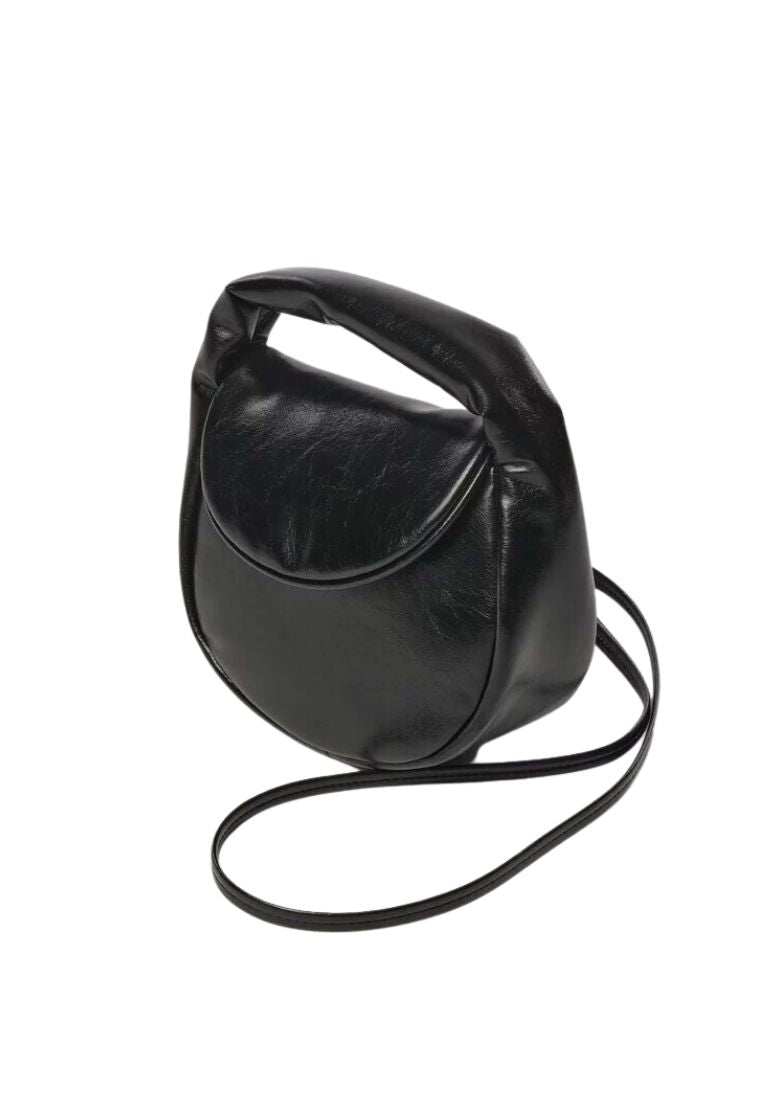 Flap Mug Bag S Crinkle Black