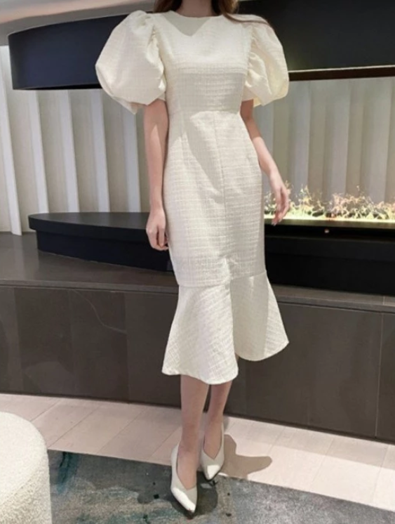 Allure Celine Puff Tweed Dress