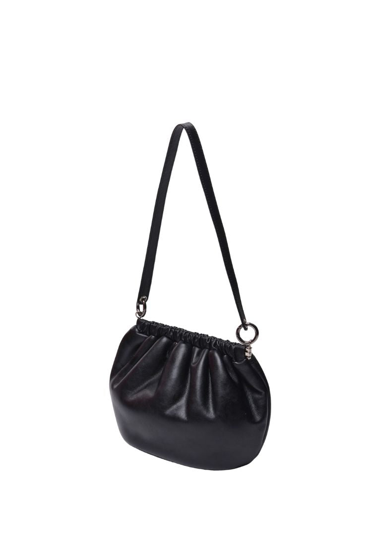 Shoulder Egg Bag S Lambskin Black