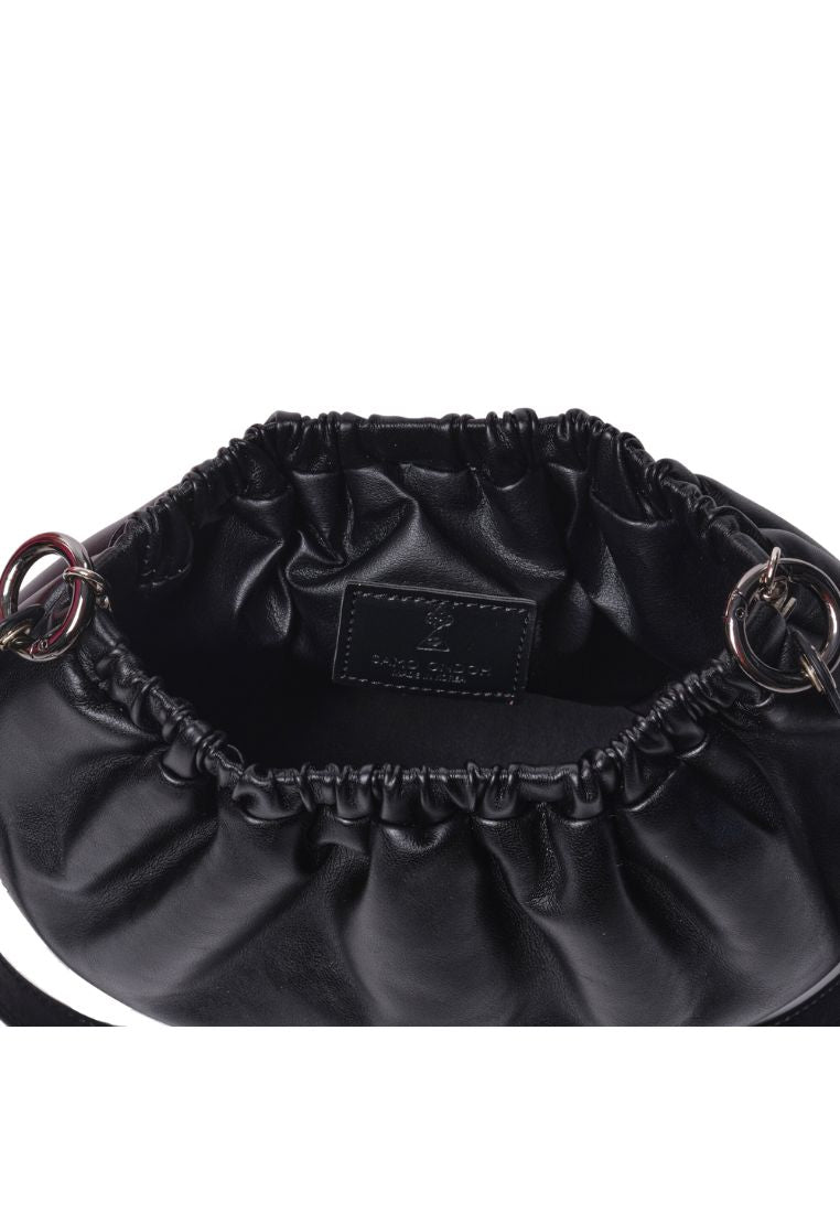 Shoulder Egg Bag S Lambskin Black