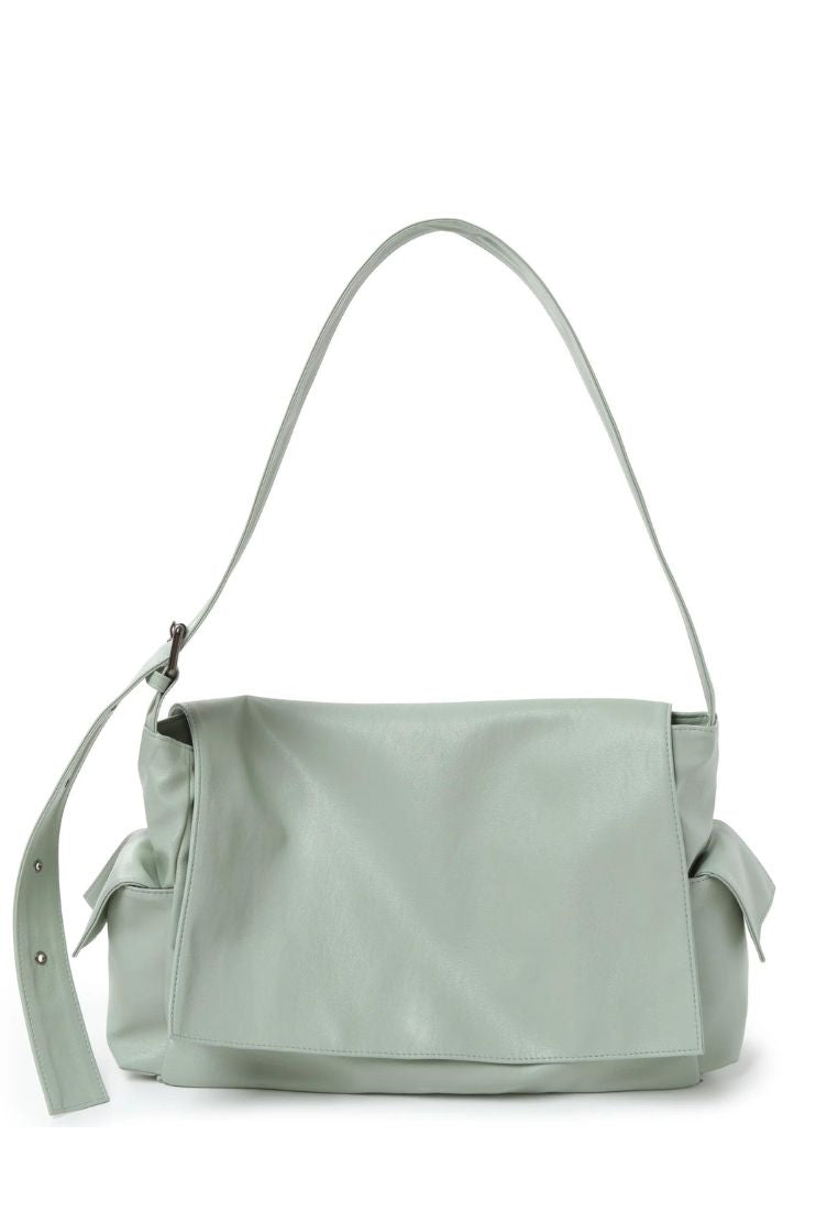 Side Pocket Messanger Bag L Nappa Ice