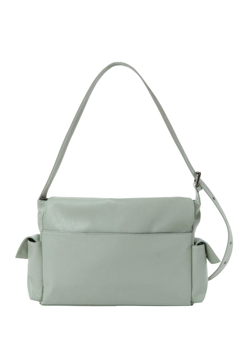 Side Pocket Messanger Bag L Nappa Ice