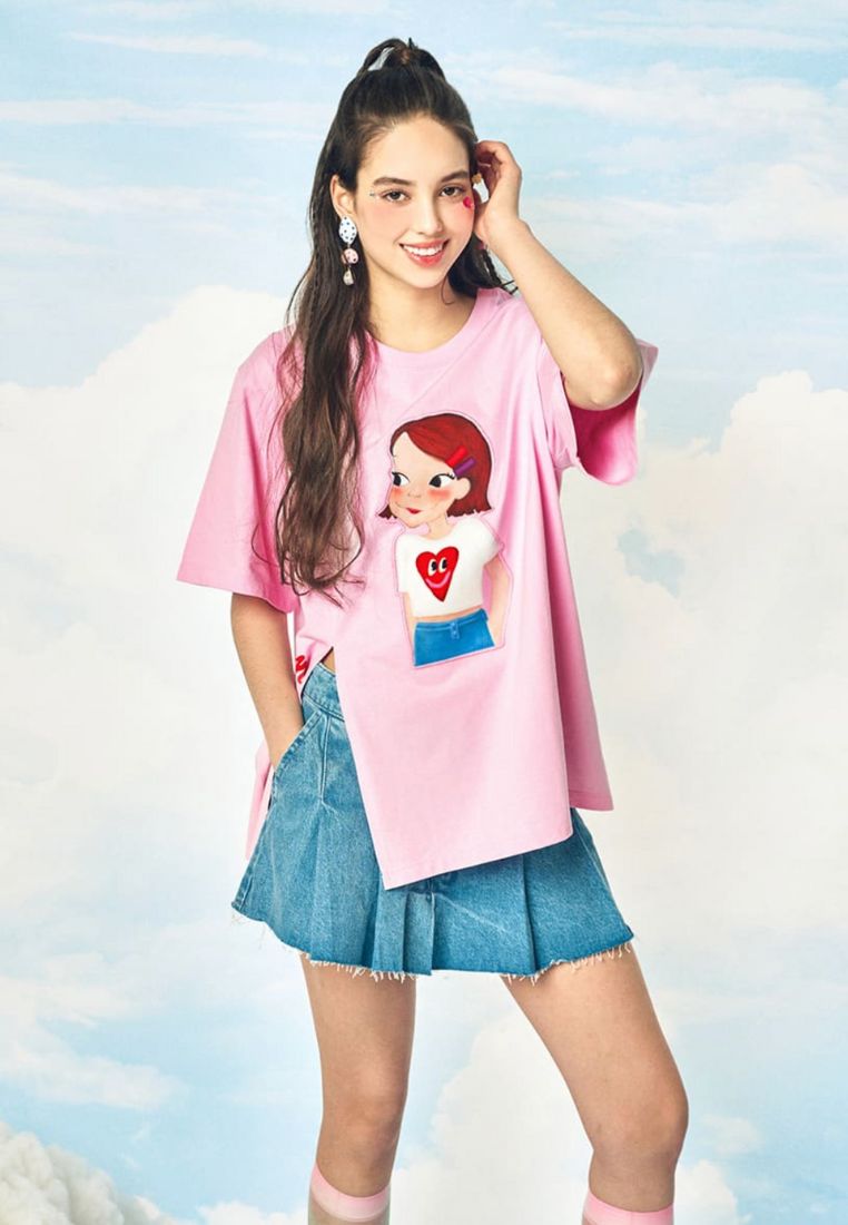 Side Slit T-Shirt F Ria