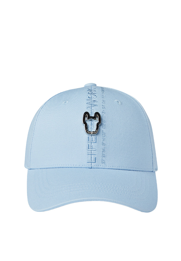 Logo Accent Cotton Baseball Cap Sky Blue