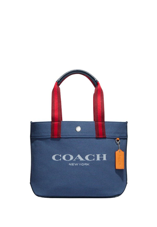 Small Canvas Tote Denim Multi