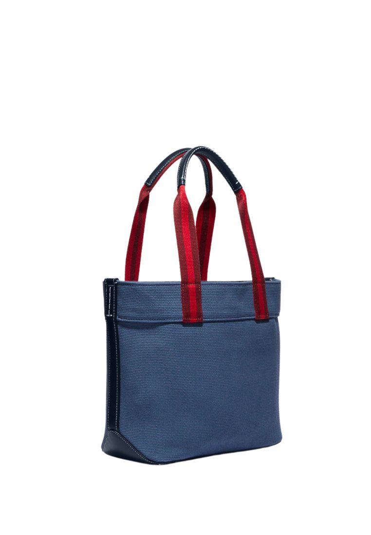 Small Canvas Tote Denim Multi