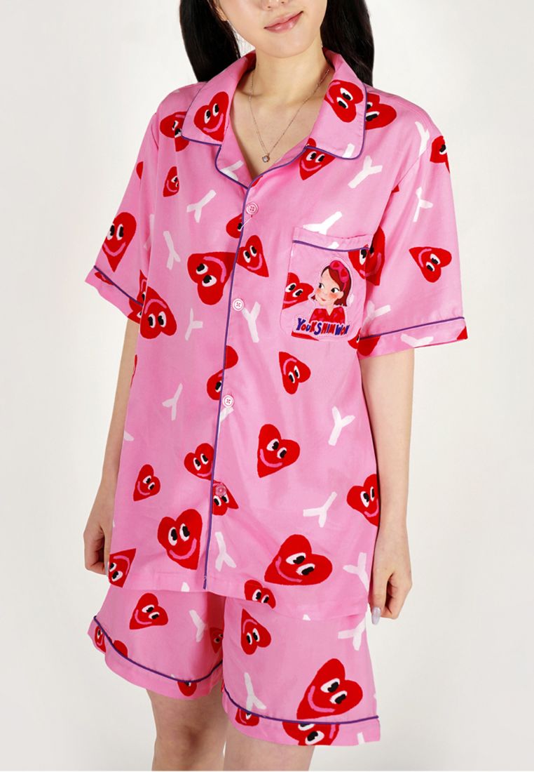 Soft Pajama Set Heart Ria