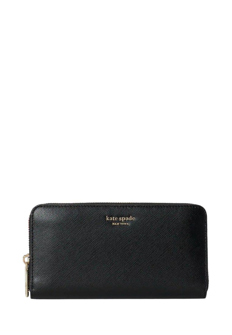 Spencer Zip-Around Continental Wallet Black