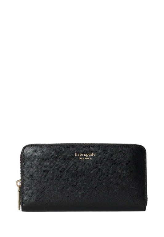 Spencer Zip-Around Continental Wallet Black