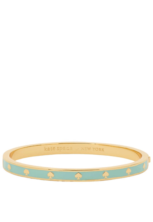 Spot The Spade Enamel Hinged Bangle Crystal Blue