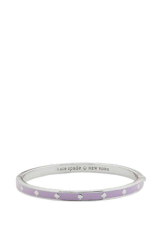 Spot The Spade Enamel Hinged Bangle Lilac