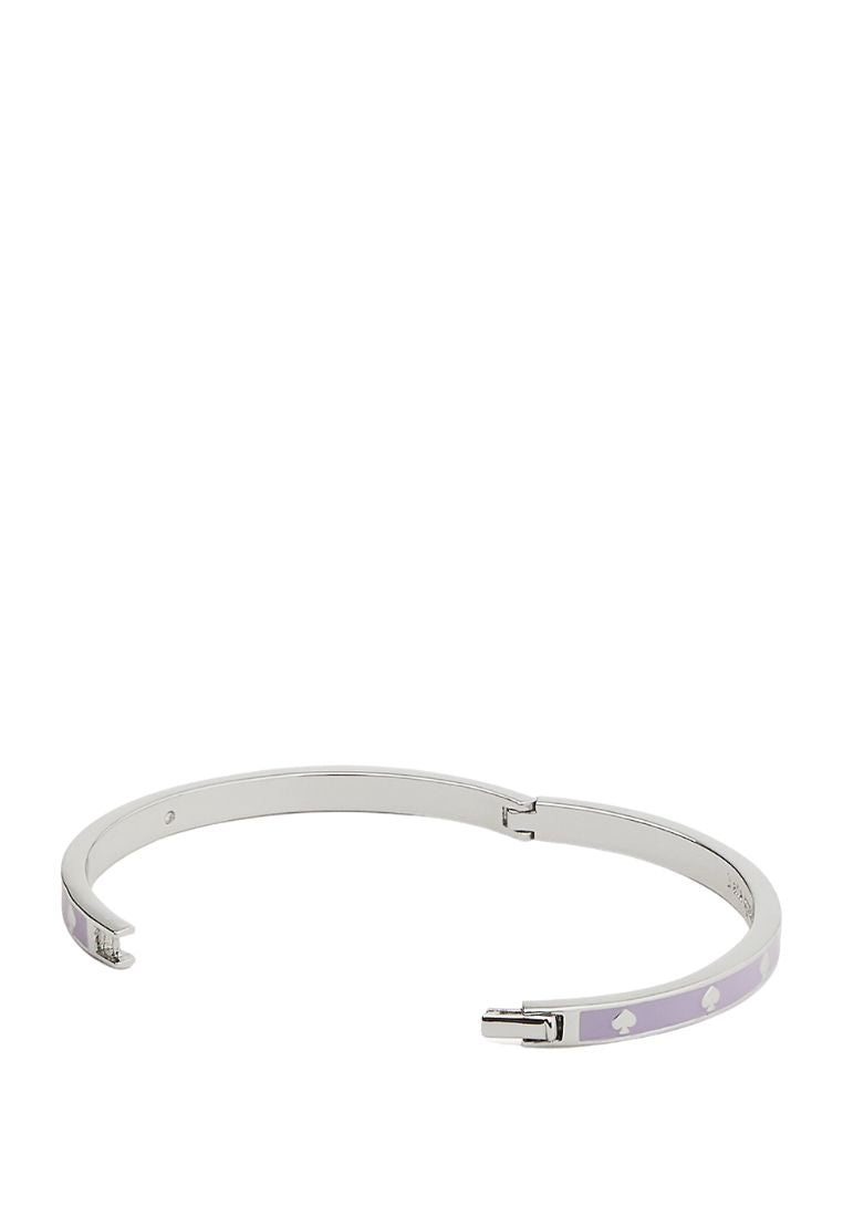 Spot The Spade Enamel Hinged Bangle Lilac