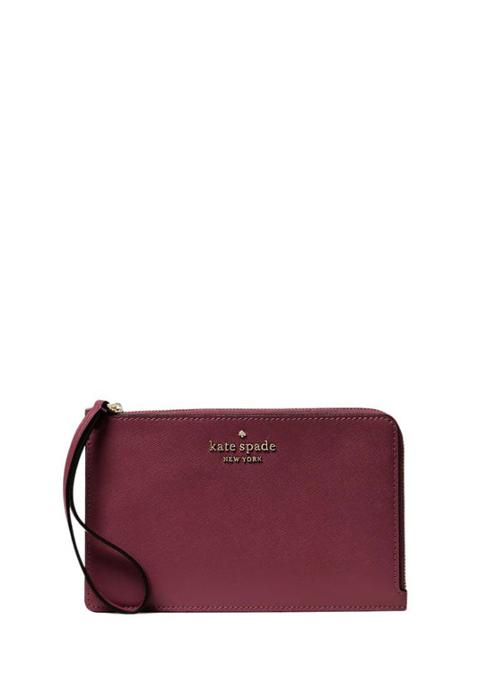 Staci Medium L Zip Wristlet Deep Berry