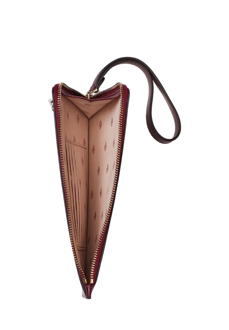 Staci Medium L Zip Wristlet Deep Berry