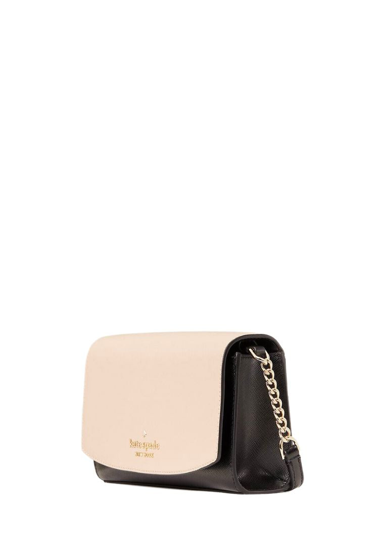 Staci Small Flap Crossbody Warm Beige Multi