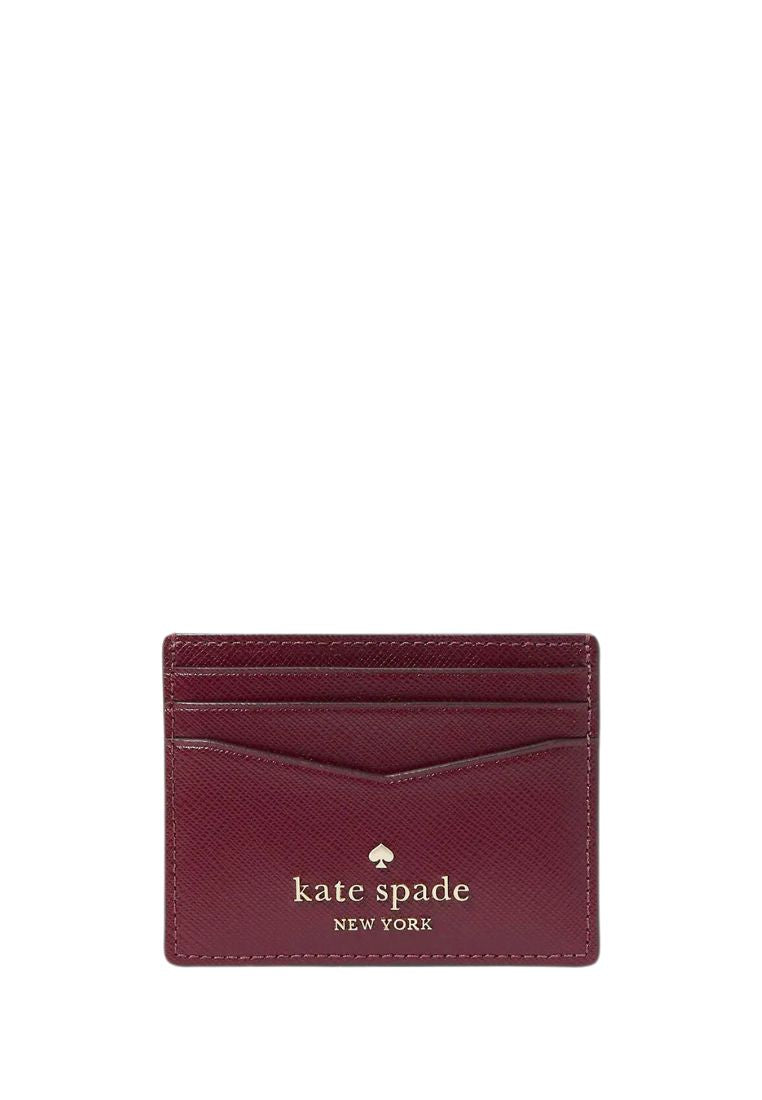 Staci Small Slim Card Holder Deep Berry