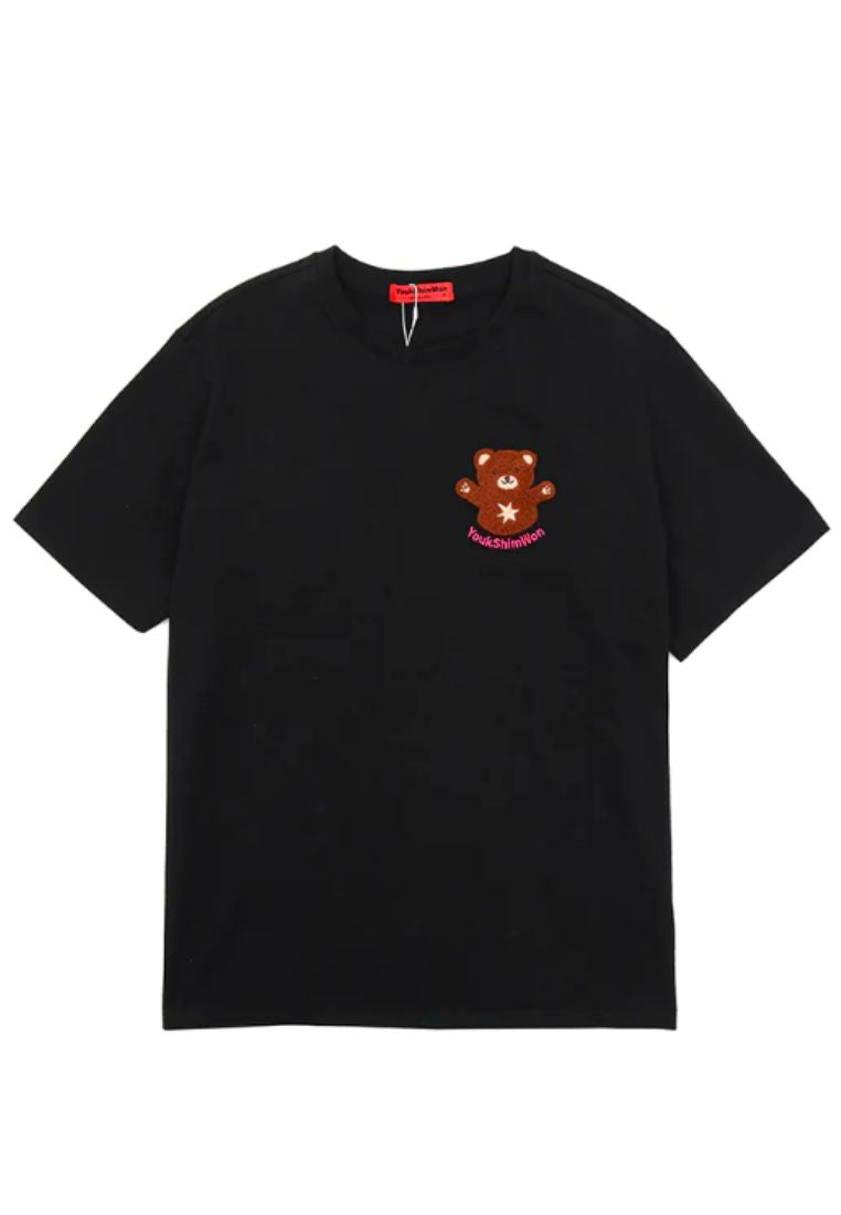 Star Bear T-Shirt F Black Luna