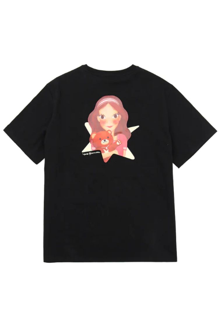 Star Bear T-Shirt F Black Luna
