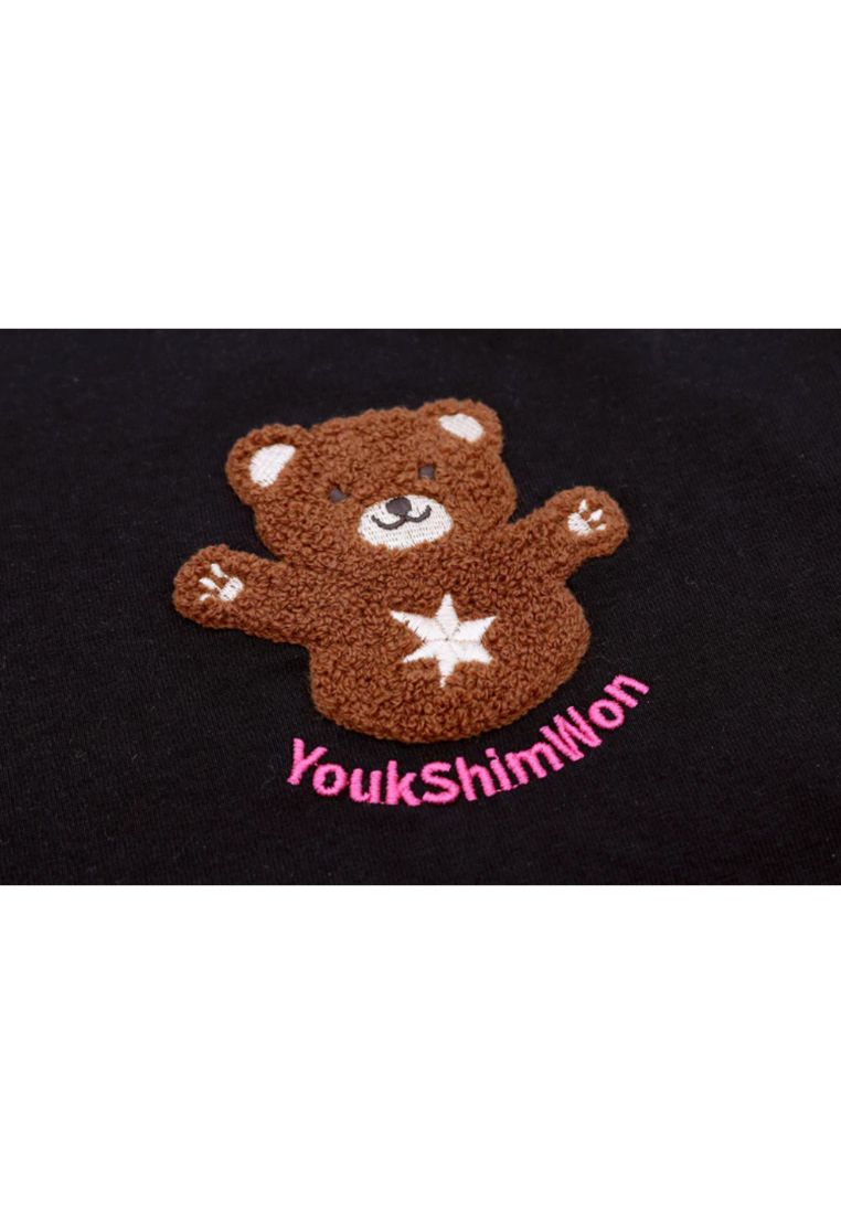 Star Bear T-Shirt F Black Luna