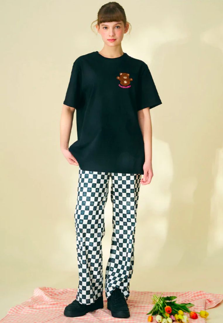 Star Bear T-Shirt F Black Luna