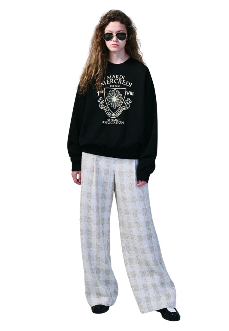Sweatshirt Alumni Emblem Black Cream