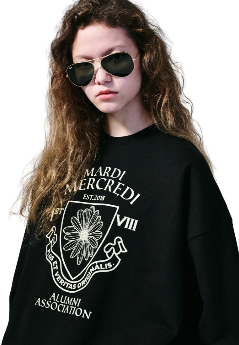 Sweatshirt Alumni Emblem Black Cream