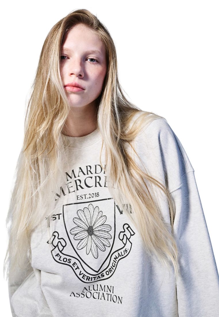 Sweatshirt Alumni Emblem Oatmeal Black