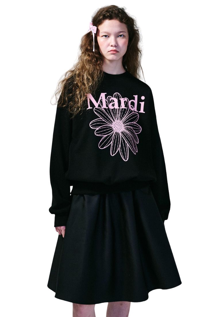 Sweatshirt FlowerMardi Black Pink