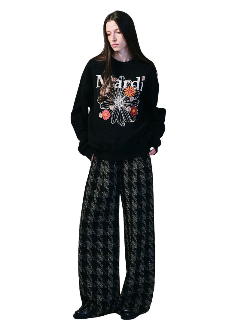 Sweatshirt FlowerMardi Blossom Black Cream