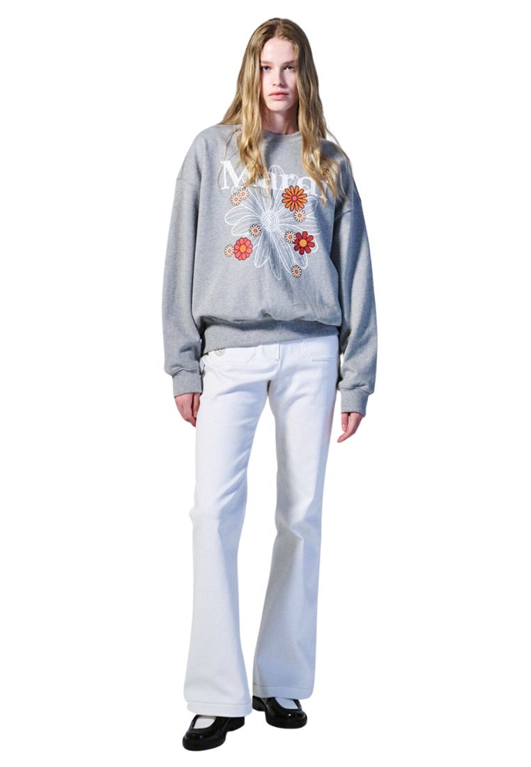 Sweatshirt FlowerMardi Blossom Grey Ivory