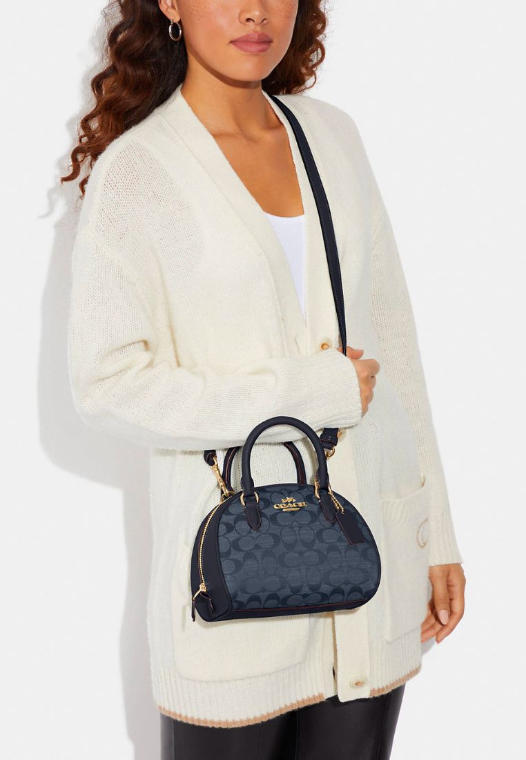 Sydney Satchel In Signature Chambray Denim