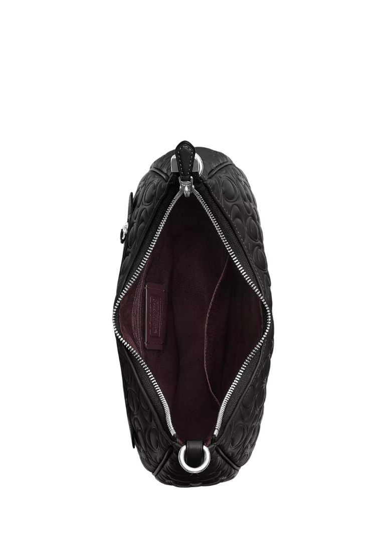 Teri Hobo With Signature Leather Black