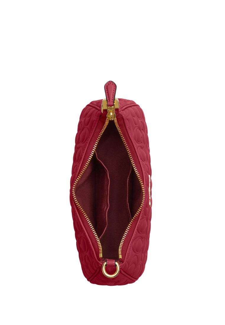 Teri Shoulder Bag In Signature Leather Cherry