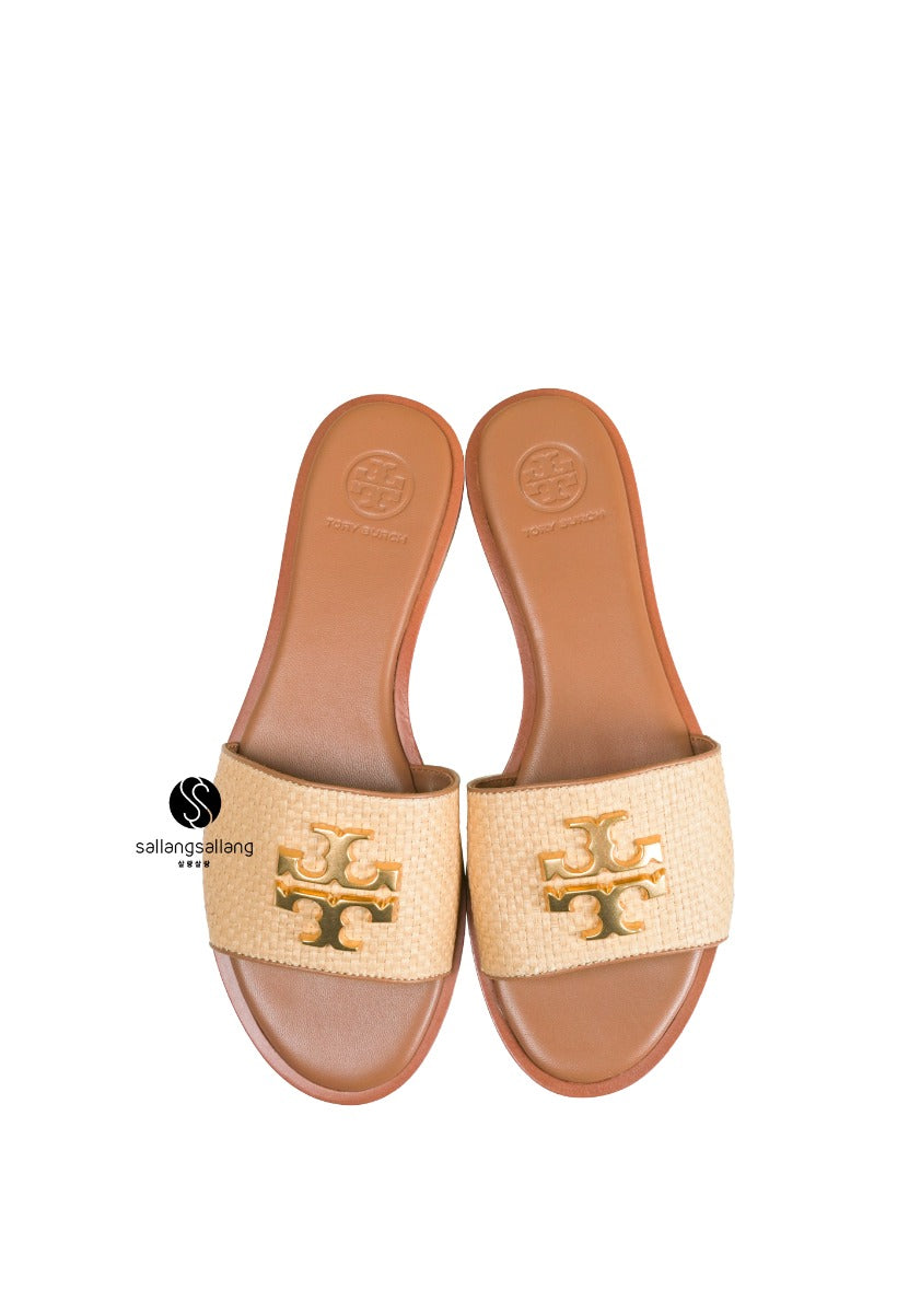EVERLY Slide Rafia Tan