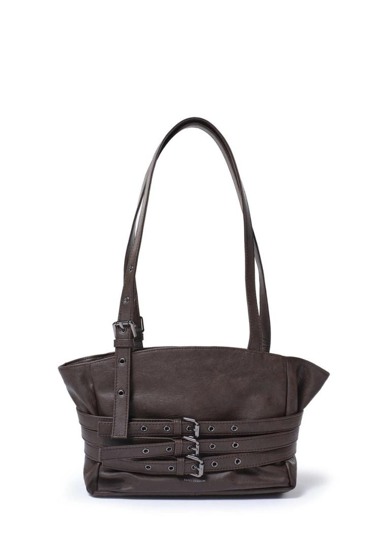 Trio Belt Corset Bag S Brushed Chocolate