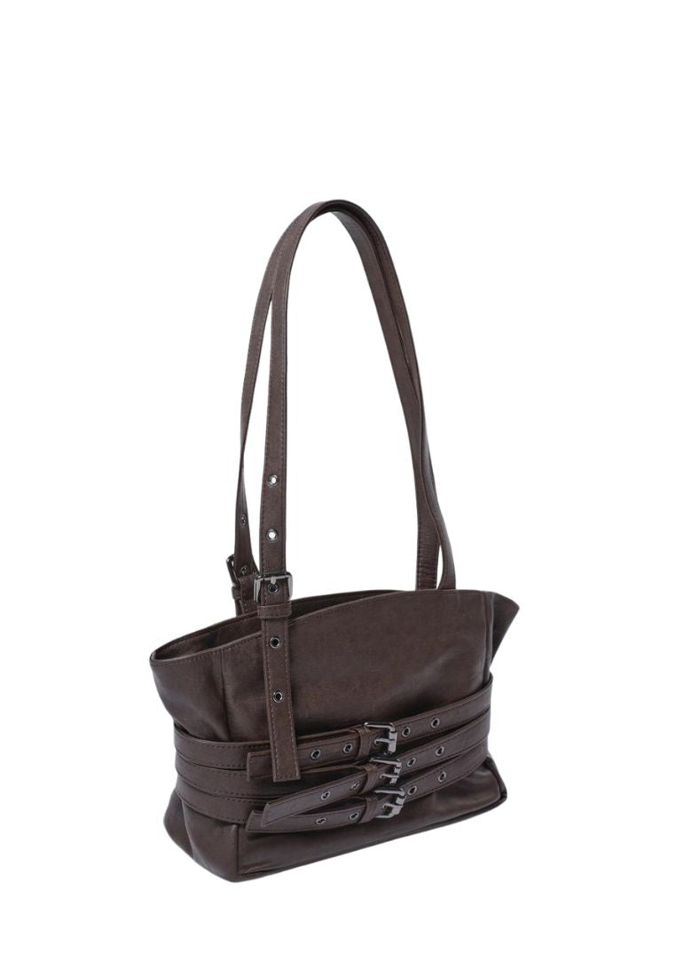 Trio Belt Corset Bag S Brushed Chocolate