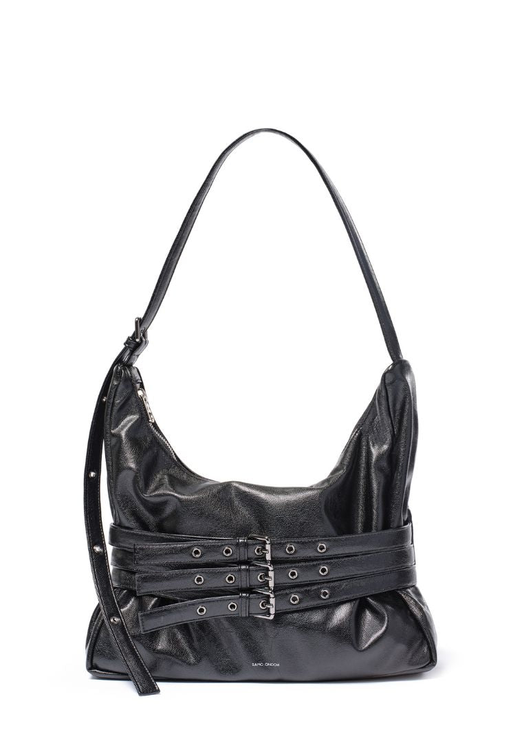 Trio Belt Mug Bag L Goat Black