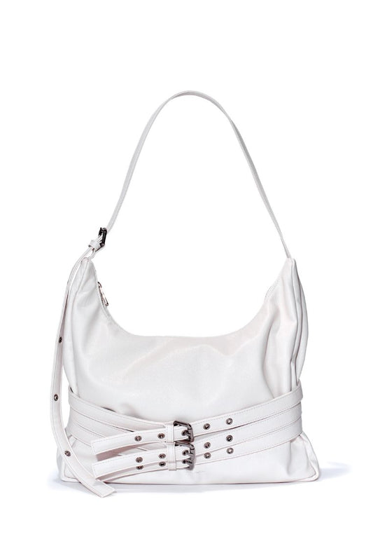 Trio Belt Mug Bag L Goat Cream