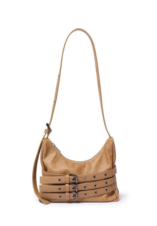 Trio Belt Mug Bag M Brushed Brown Sugar