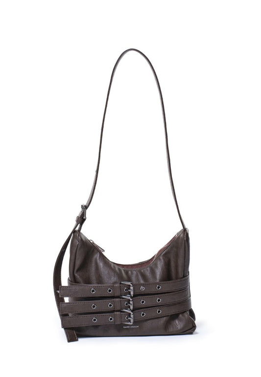 Trio Belt Mug Bag M Brushed Chocolate