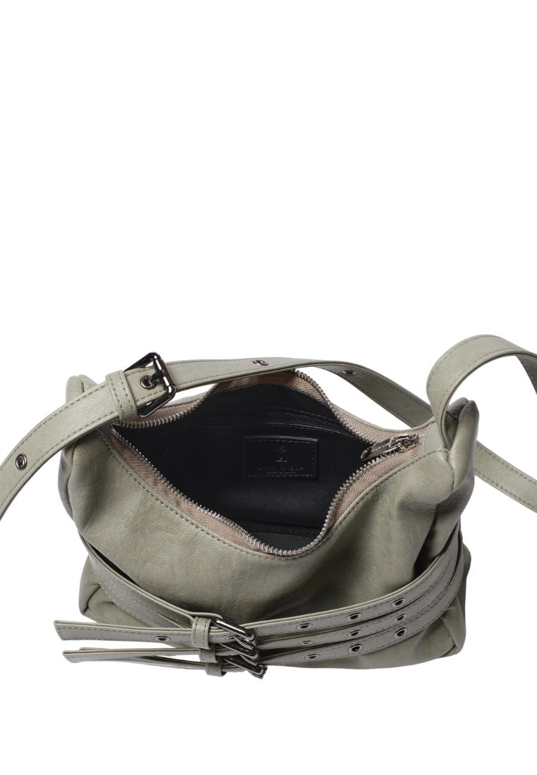 Trio Belt Mug Bag M Brushed Mint Gray