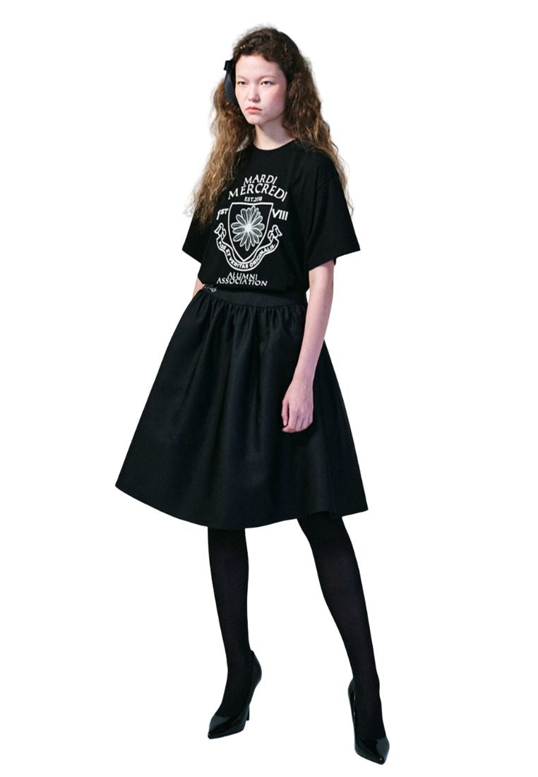 TShirt Alumni Emblem Black Ivory