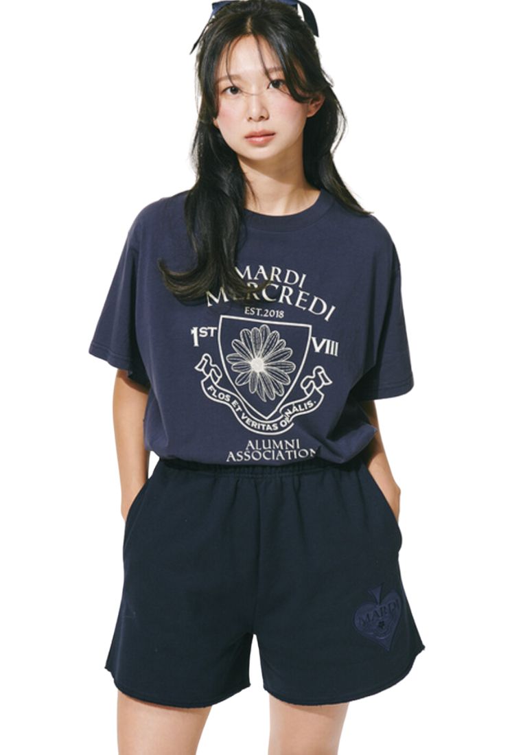 TShirt Alumni Emblem Navy Cream