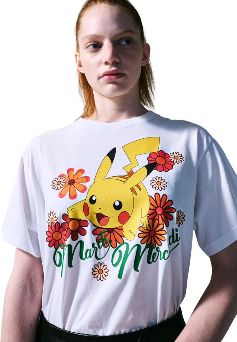 Tshirt Blossom Pikachu White
