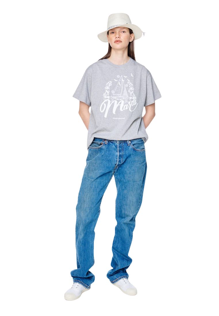 Tshirt Bon Voyage Grey White