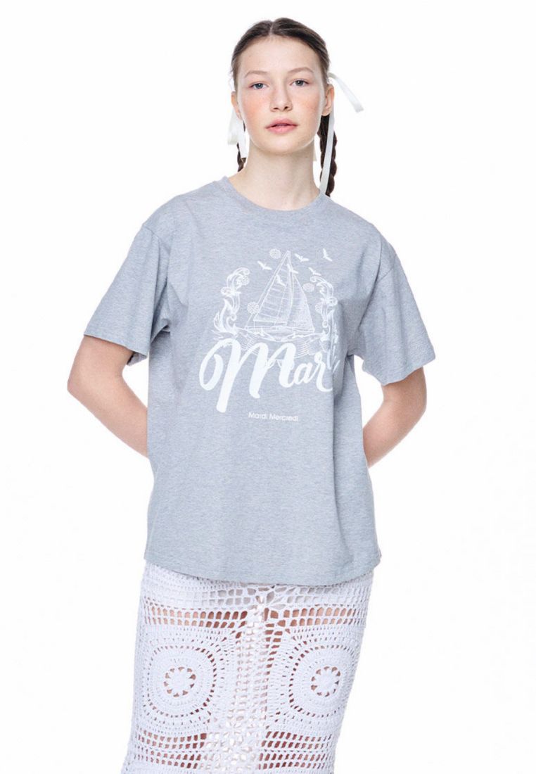 Tshirt Bon Voyage Grey White