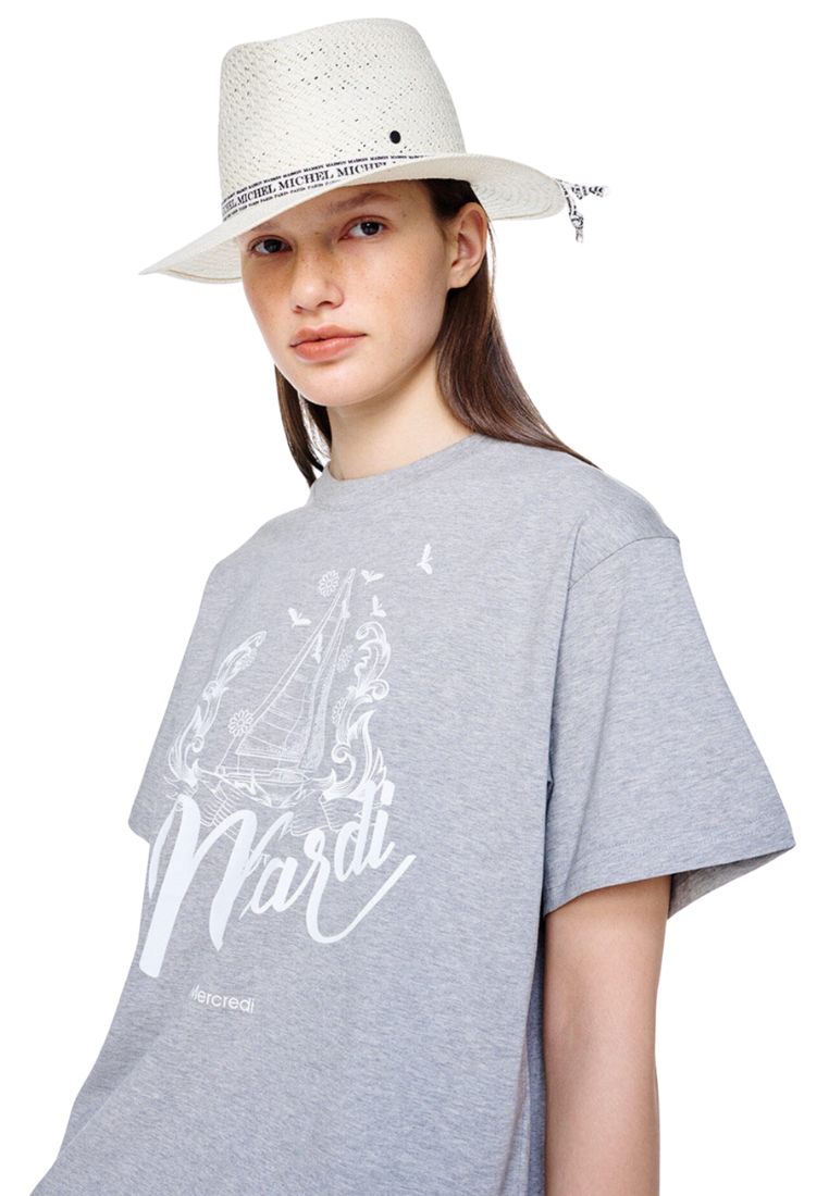 Tshirt Bon Voyage Grey White