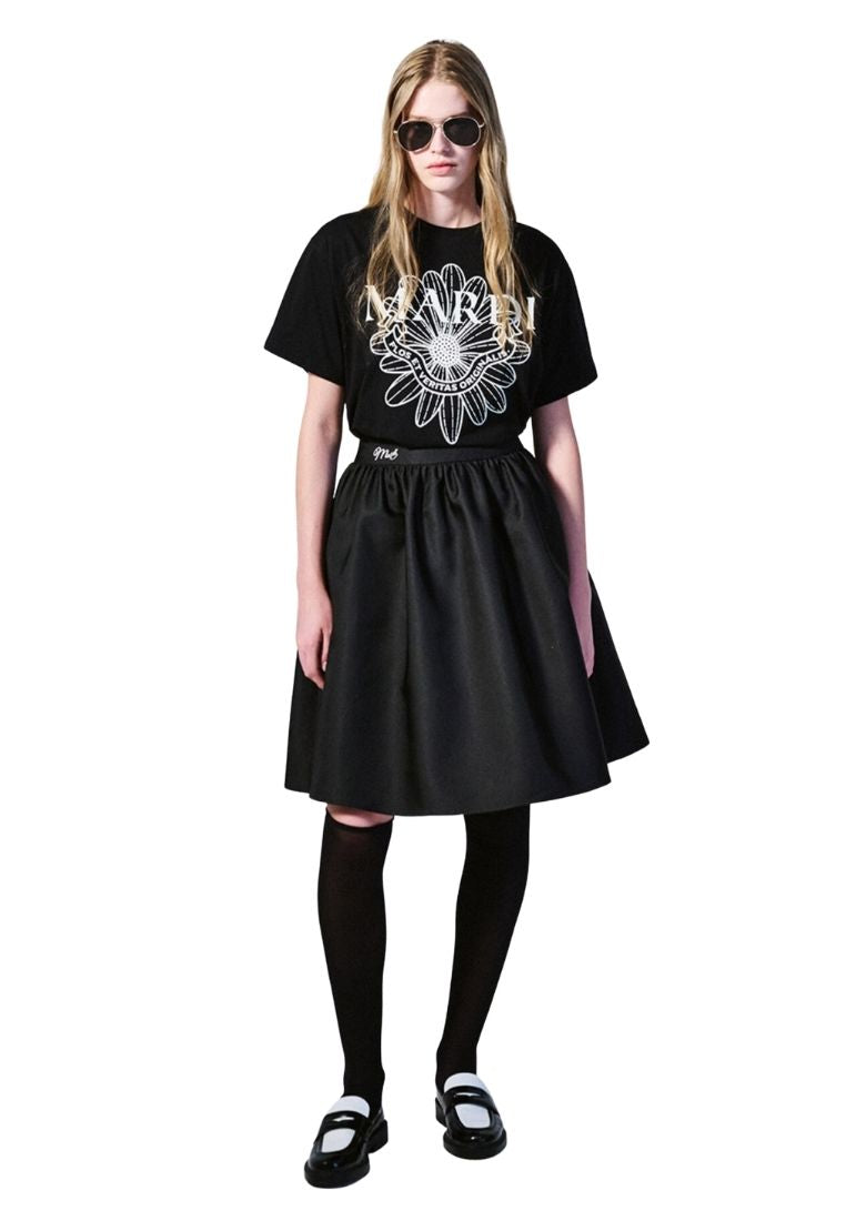 Tshirt Flower Mardi Alumni Black Ivory