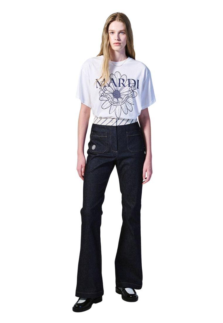 Tshirt Flower Mardi Alumni Ivory Navy
